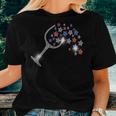 Wine Glass Stars Bling Vintage 4Th Of July Bling Rhinestone Women T-shirt Gifts for Her