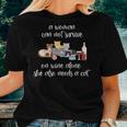 A Woman Cannot Survive On Wine Alone Cat Lover Wine Women T-shirt Gifts for Her