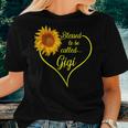 Woman Mom Sunflower Blessed To Be Called Gigi Women T-shirt Gifts for Her