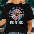 World Be Kind Transgender Daisy Peace Hippie Trans Lgbt Women T-shirt Gifts for Her
