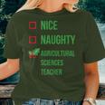 Agricultural Sciences Teacher Pajama Christmas Women T-shirt Gifts for Her