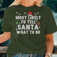 Christmas Likely Tell Santa What To Do Xmas Family Men Women T-shirt Gifts for Her