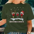 Christmas Spirits Wine Bubbly MartinisWomen T-shirt Gifts for Her