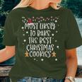 Most Likely To Bake Best Christmas Cookie Family Women T-shirt Gifts for Her