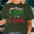 Merry Drunk I'm Christmas Santa Joke Xmas Drinking Women T-shirt Gifts for Her