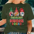 Oncology Nurse Squad Christmas Gnomes Ugly Sweater Gnome Women T-shirt Gifts for Her