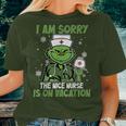 I Am Sorry The Nice Nurse Is On Vacation Christmas Nurse Women T-shirt Gifts for Her