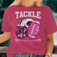 Tackle Breast Cancer Awareness 2023 Pink Ribbon Women T-shirt Gifts for Her