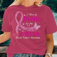 I Wear Pink For My Sister Breast Cancer Awareness Women T-shirt Gifts for Her