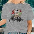 Blessed Nonnie Christmas Truck Grandma Women T-shirt Gifts for Her
