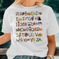 Abcs Learning Kindergarten Teacher Thanksgiving Alphabet Women T-shirt Gifts for Her