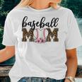 Baseball Mom Leopard Print Cheetah Pattern Mother Mum Women T-shirt Gifts for Her