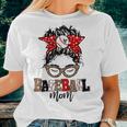 Baseball Mom Leopard Game Day Women T-shirt Gifts for Her