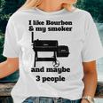 Best Dad Bbq Smoker Grill Lover Bourbon Whiskey Women T-shirt Gifts for Her