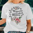 Blessed Mamaw Floral Grandma Women T-shirt Gifts for Her