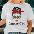 Cancer Girl Leopard Sunflower Zodiac Birthday Girl Women T-shirt Gifts for Her