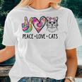 Cat Rescue Adopt A Cat Cat Mom Tie Dye Peace Love Cat For Mom Women T-shirt Gifts for Her