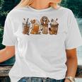 Cavalier King Charles Spaniel Fall Coffee Halloween Pumpkin For Coffee Lovers Women T-shirt Gifts for Her