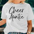 Cute Cheerleader Aunt For Cheerleader Aunt Cheer Auntie Women T-shirt Gifts for Her