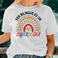 Spanish Teacher Teaching Bilinguals Latina Women T-shirt Gifts for Her