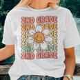 Groovy 2Nd Grade Back To School First Day Of Second Grade Women T-shirt Gifts for Her