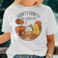 Humpty Had A Great Fall Autumn Joke Thankgving Women T-shirt Gifts for Her