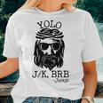 Jesus Easter Yolo Jk Brb Texting Texting Women T-shirt Crewneck Gifts for Her