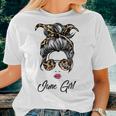 June Girl Classy Mom Life With Leopard Pattern Shades For Women Women T-shirt Gifts for Her