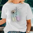Just Breathe Dandelion Inspirational Quotes Motivational Women T-shirt Gifts for Her