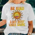 Be Kind And Let Your Light Shine Inspirational Women Girls Be Kind Women T-shirt Crewneck Gifts for Her