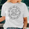Let Me Tell You About My Jesus Religious Christian Women T-shirt Gifts for Her
