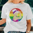 Lgbt Gay Pride Parade Lesbian Girl Loves Tacos And Titties Women T-shirt Gifts for Her