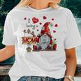 I Love Being A Mom Gnome Daisy Heart Women T-shirt Gifts for Her