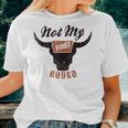 Not My First Rodeo Western Country Pro Rodeo Cowgirl Women T-shirt Gifts for Her