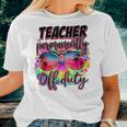 Permanent Teacher Offduty Tiedye Last Day Of School Women T-shirt Gifts for Her