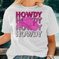 Pink Howdy Cowgirl Western Country Rodeo Awesome Cute Women T-shirt Gifts for Her