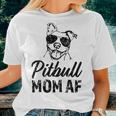 Pitbull Mom Af Women's Pit Bull Dog Mama Women T-shirt Gifts for Her