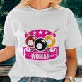 Pool Never Underestimate A Woman With A Cute Stick Billiard Women T-shirt Gifts for Her