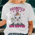 Promoted To Big Sister Unicorn Future Sister To Be Girls Women T-shirt Gifts for Her