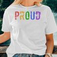 Proud Lgbtq Ally Rainbow Gay Pride Support Women T-shirt Crewneck Gifts for Her