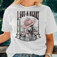 Retro Desert Cowgirl I Got A Heart Like A Truck Western Women T-shirt Gifts for Her