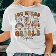 Retro Icu Nurse Gobble Squad Thanksgiving Fall Autumn Turkey Women T-shirt Gifts for Her