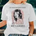 Retro Sarcastic 50'S Housewife Memes Sarcastic Cardio Quote Women T-shirt Gifts for Her