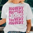 Rodeo White Howdy Western Retro Cowboy Hat Southern Cowgirl Women T-shirt Gifts for Her