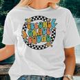 Back To School Groovy Teacher Second 2Nd Grade Crew Squad Women T-shirt Gifts for Her