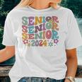 Senior 2024 Senior Retro Class Of 2024 Senior Graduation Women T-shirt Gifts for Her