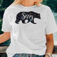 Sissy Sister Bear Floral Flowers Pattern Women T-shirt Gifts for Her