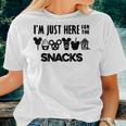 Snacks Apparel Men Women Kids Im Just Here For The Snacks Women T-shirt Gifts for Her