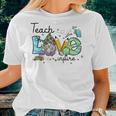 Teach Love Inspire Funny Gnome Back To School Prek Teachers Women T-shirt Gifts for Her
