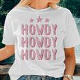 Vintage Rodeo Western Country Texas Cowgirl Texan Pink Howdy Women T-shirt Gifts for Her